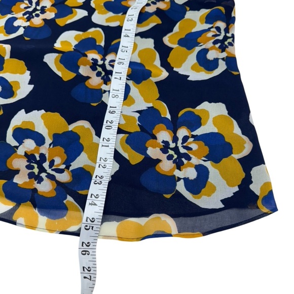 CAbi Floral Blouse - Blue and Yellow - Picture 10 of 11